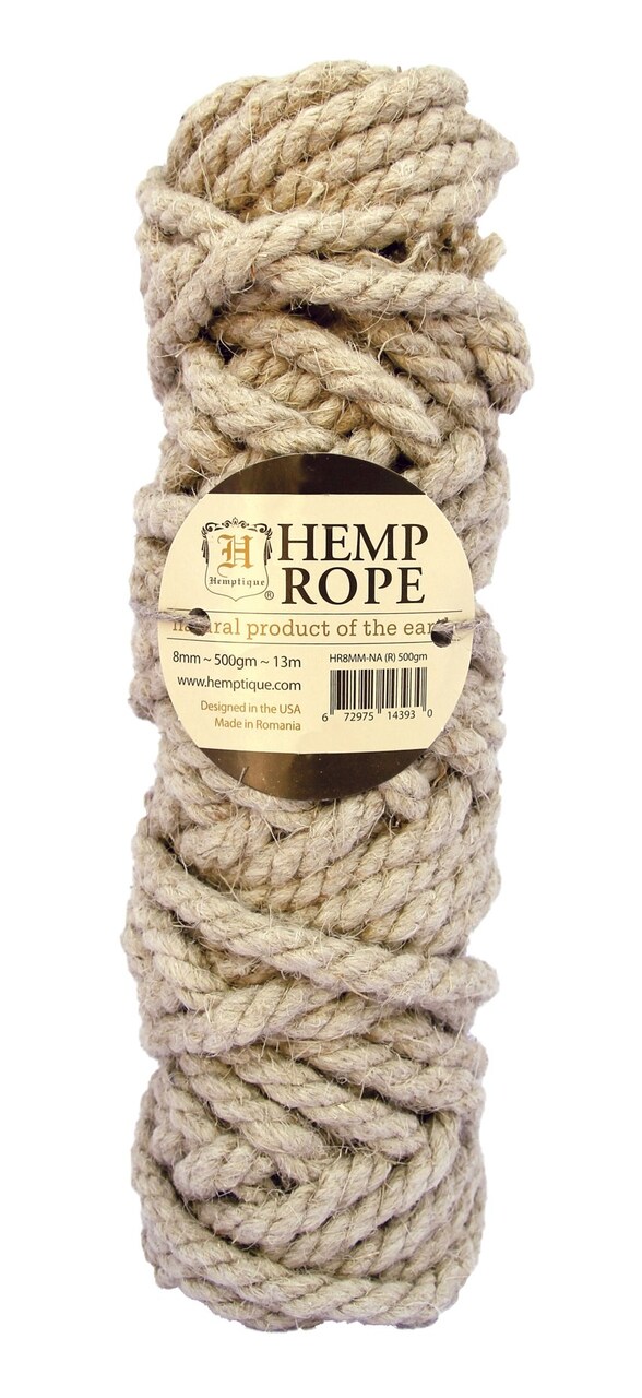 Hemptique Hemp Rope Half Kilo Spools Eco Friendly Sustainable Naturally Grown Jewelry Bracelet Making Paper Crafting Scrapbooking Bookbinding Mixed Media Crocheting Macrame Seasonal Holiday Gift Wrapping Outdoor Gardening